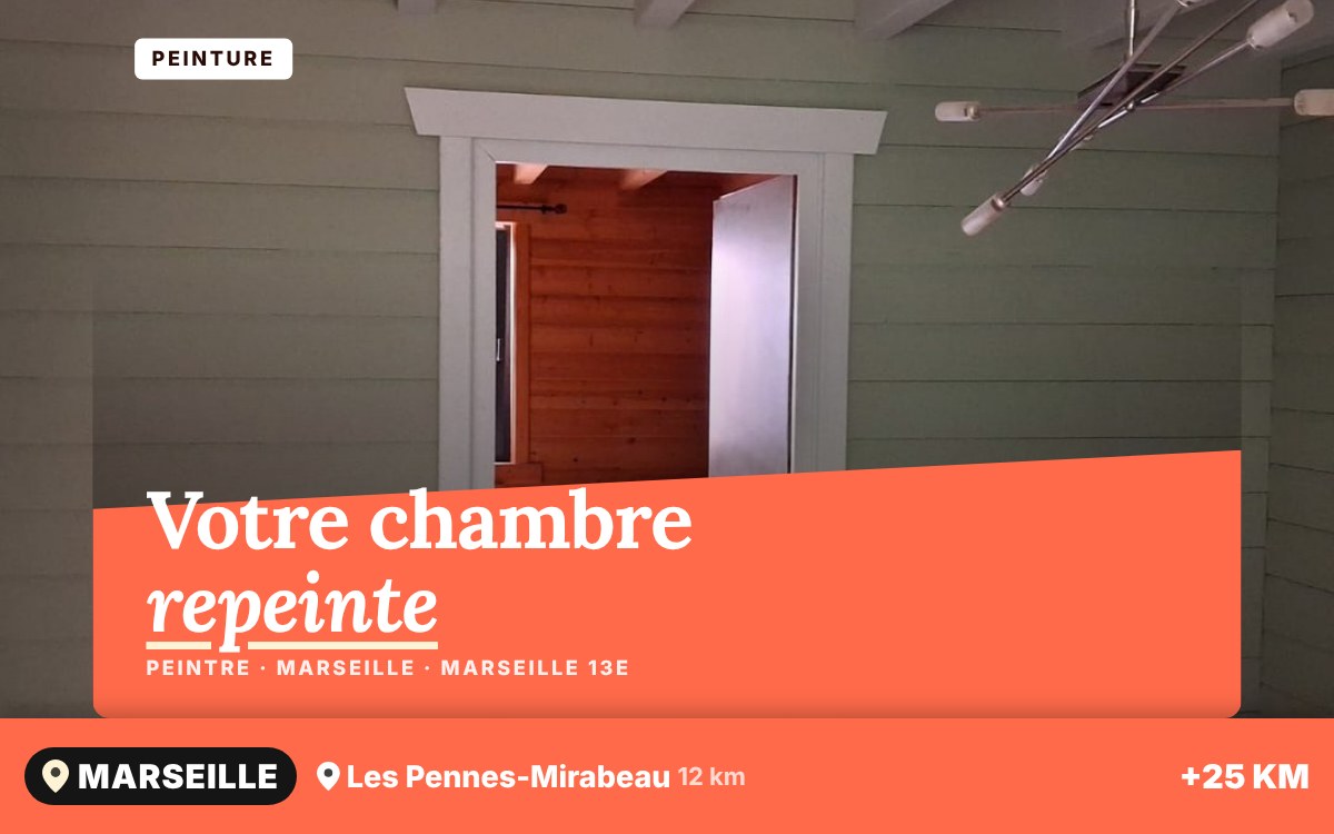 Je vais repeindre votre chambre à Marseille