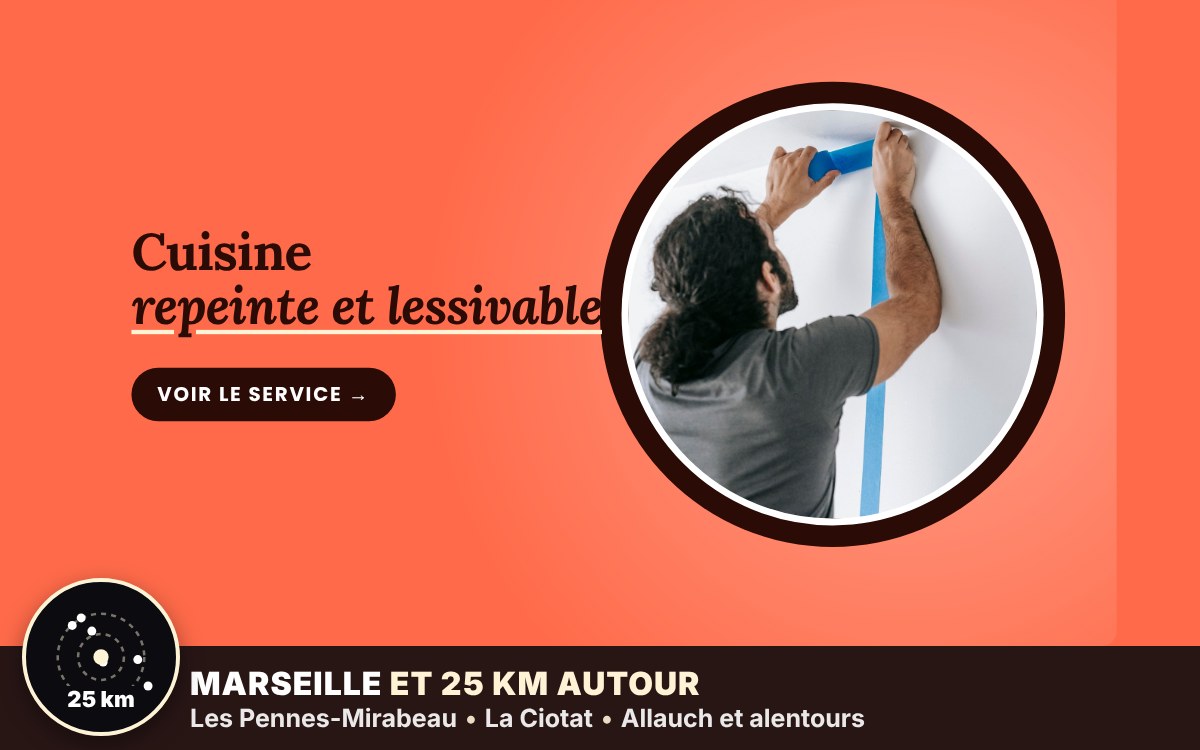 Je vais repeindre votre cuisine à Marseille