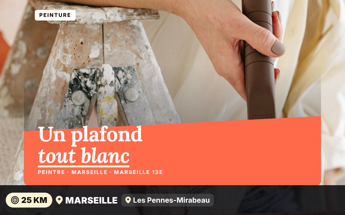 Je vais repeindre vos plafonds à Marseille
