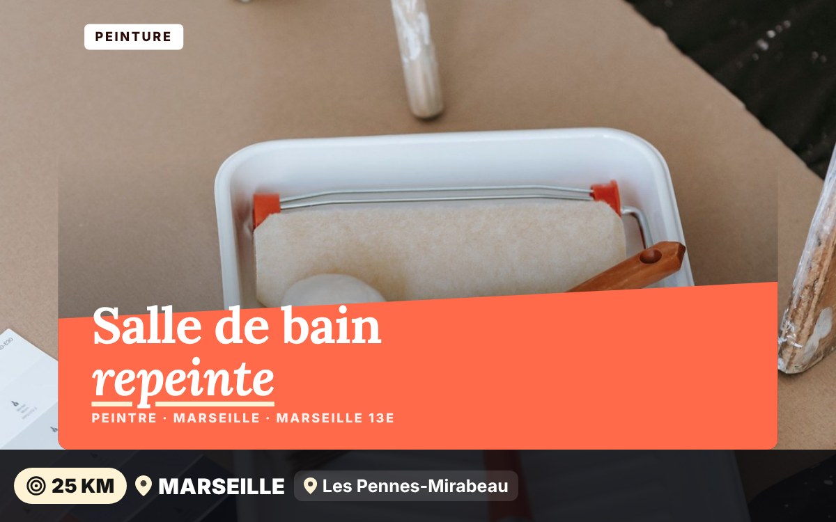 Je vais repeindre votre salle de bain à Marseille