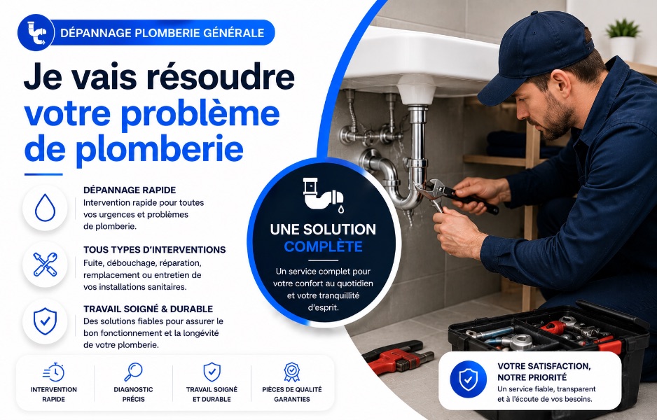 Disponible rapidement sur Lyon & Villeurbanne • Dépannage plomberie 7j/7