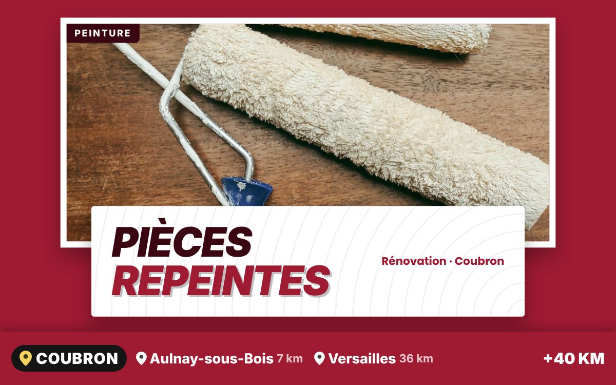 Je vais repeindre vos pièces à Paris