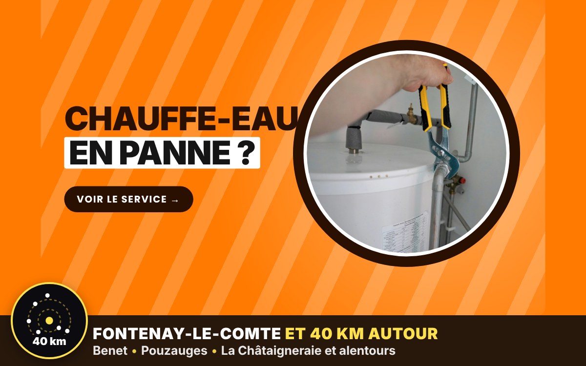Je vais dépanner ou remplacer votre chauffe-eau à Niort