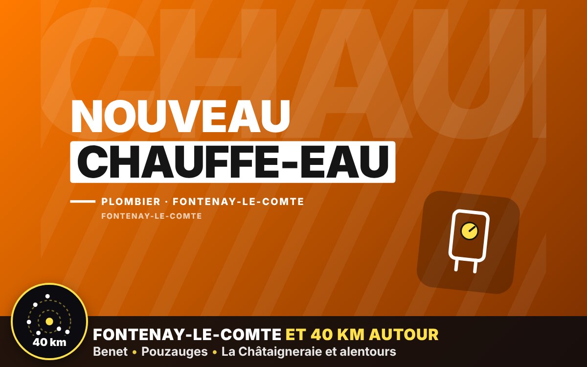 Je vais remplacer votre chauffe-eau électrique à Niort