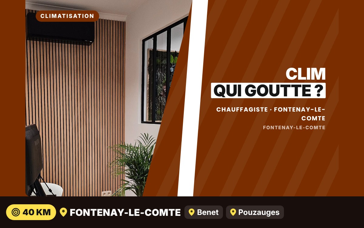 Je vais réparer votre climatisation qui goutte à Niort
