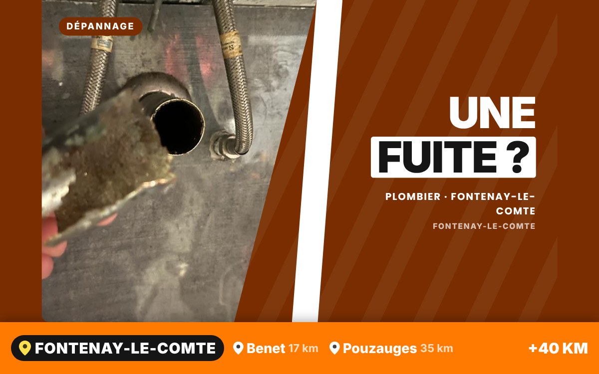 Je vais réparer votre fuite d'eau à Niort