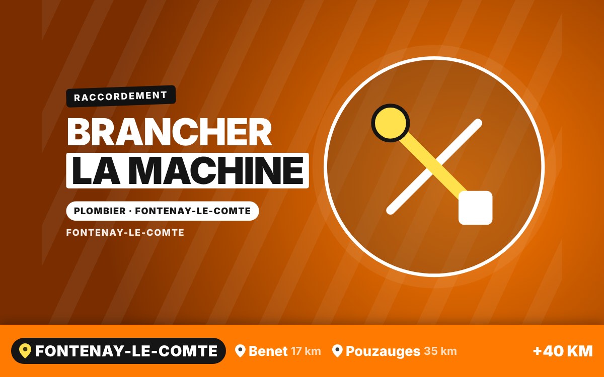 Je vais raccorder votre lave-linge ou votre lave-vaisselle à Niort