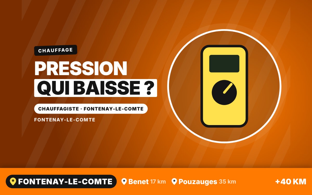 Je vais régler la pression de votre chauffage qui baisse à France