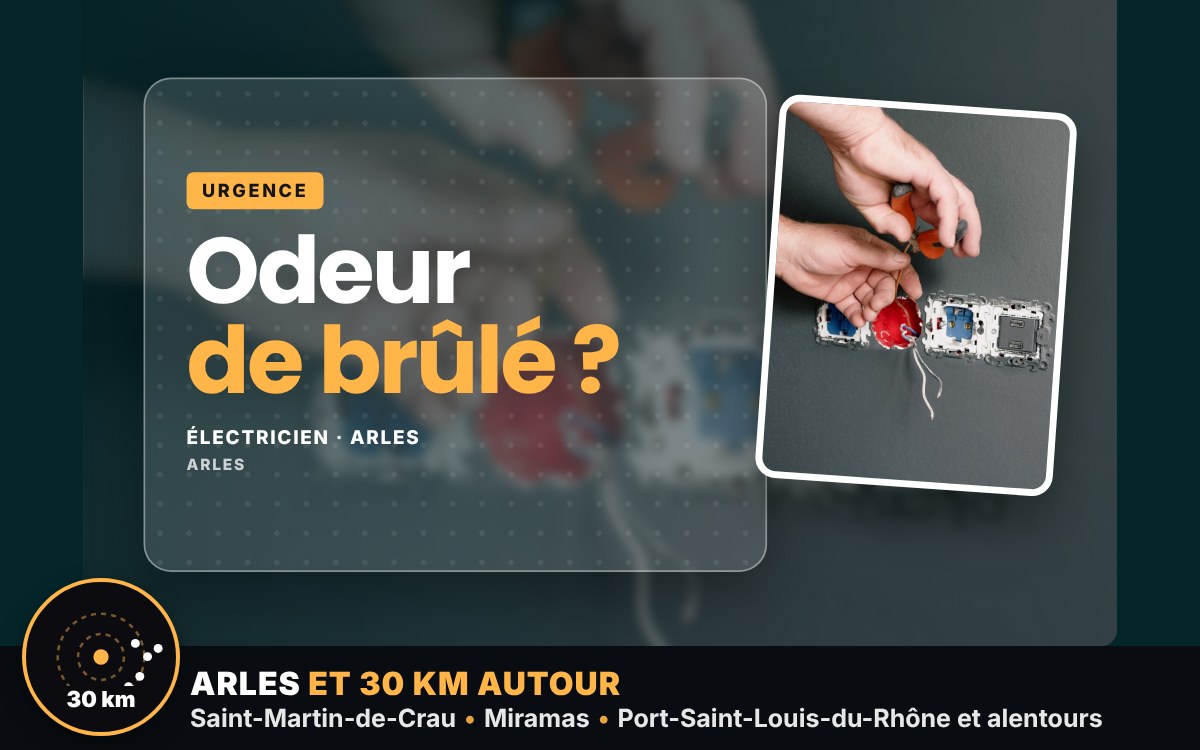Je vais réparer votre prise qui chauffe ou sent le brûlé à Beaucaire