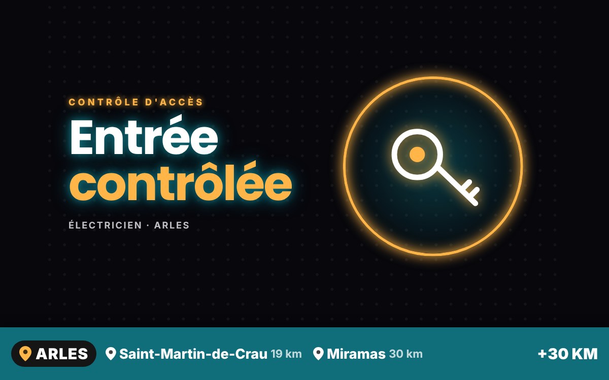 Je vais installer votre contrôle d'accès par code ou badge à Beaucaire