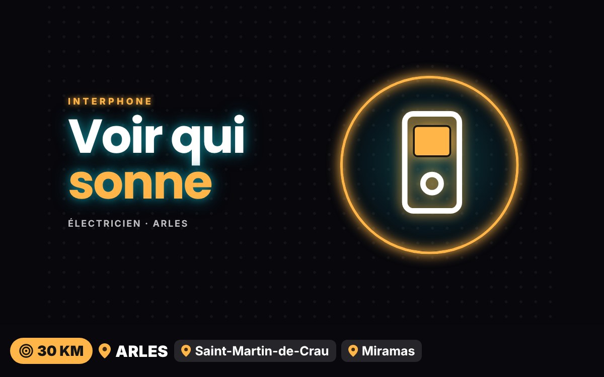 Je vais installer votre interphone ou votre visiophone à Beaucaire