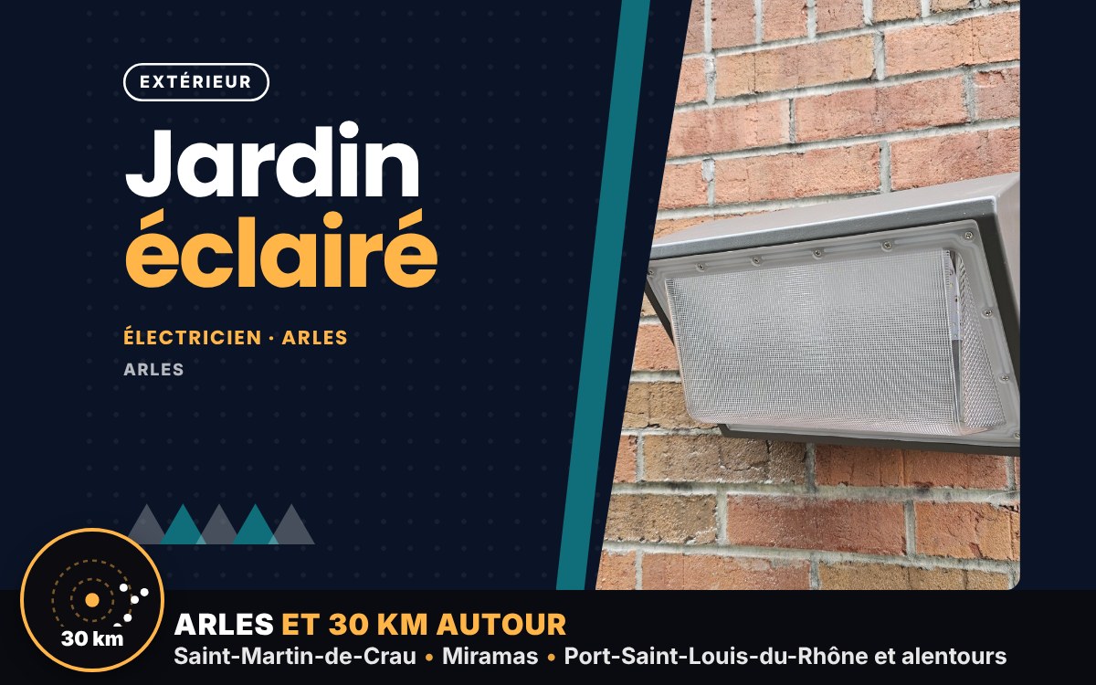 Je vais installer votre éclairage extérieur à Beaucaire
