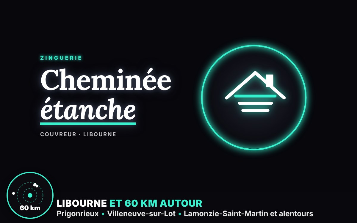 Je vais refaire l'étanchéité autour de votre cheminée à Périgueux