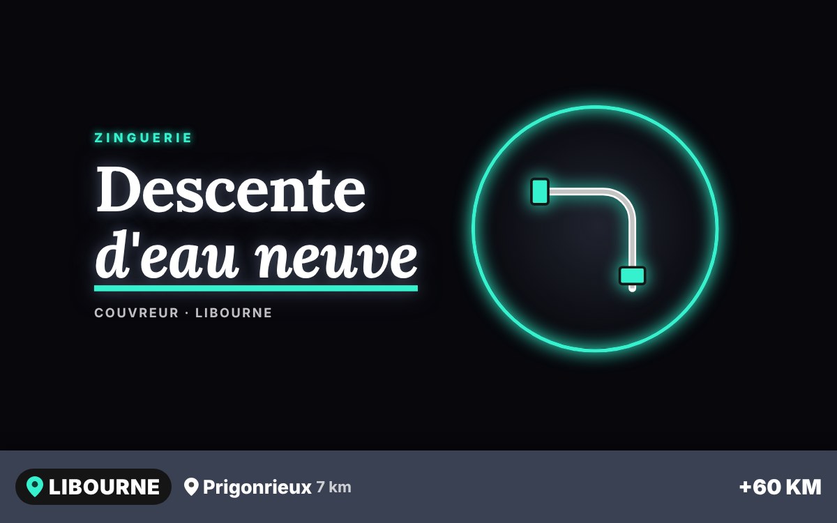 Je vais remplacer vos descentes d'eaux pluviales à Périgueux
