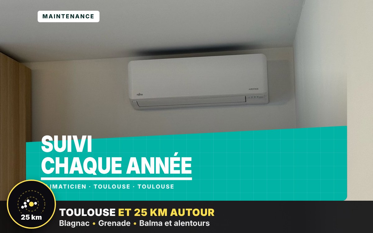 Je vais entretenir votre climatisation sous contrat à Toulouse