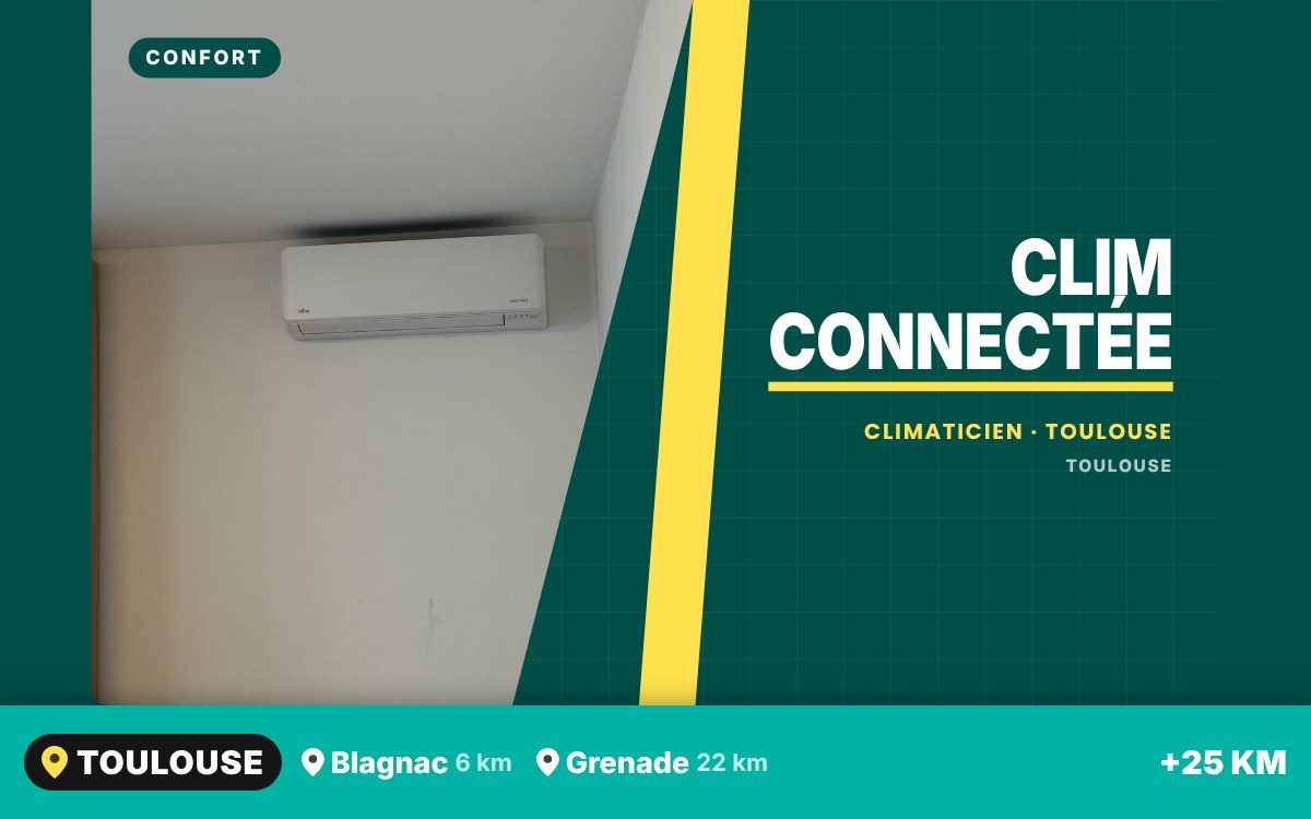 Je vais rendre votre climatisation pilotable à distance à Toulouse