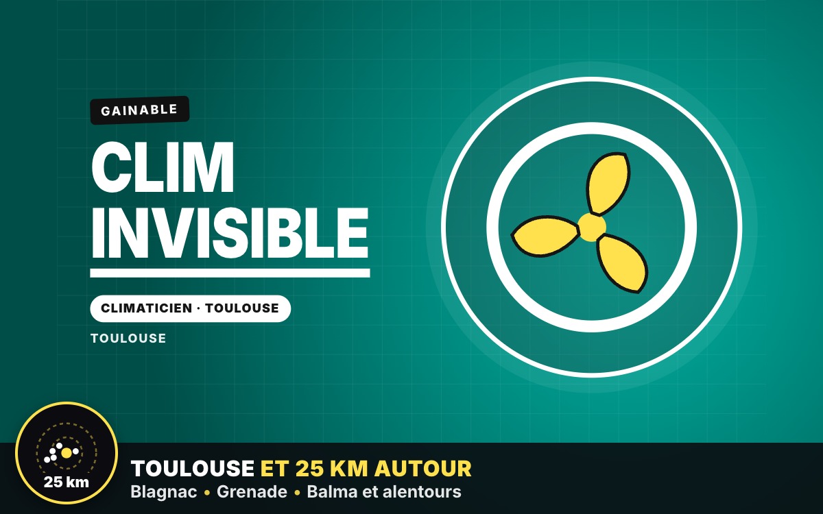 Je vais installer votre climatisation gainable à Toulouse