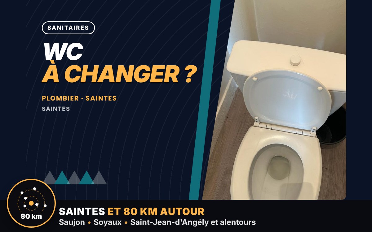 Notre équipe va remplacer vos WC à Niort