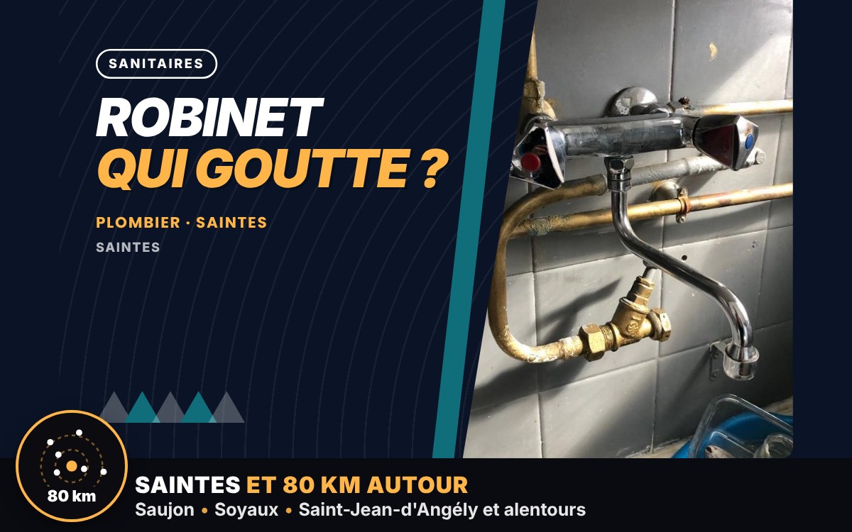 Notre équipe va réparer votre robinetterie et vos sanitaires à Angoulême