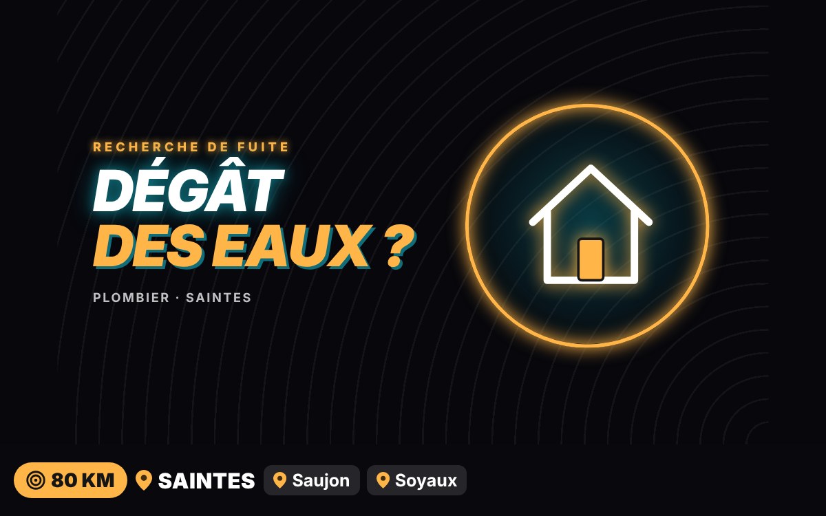Notre équipe va trouver l'origine de votre dégât des eaux à Angoulême
