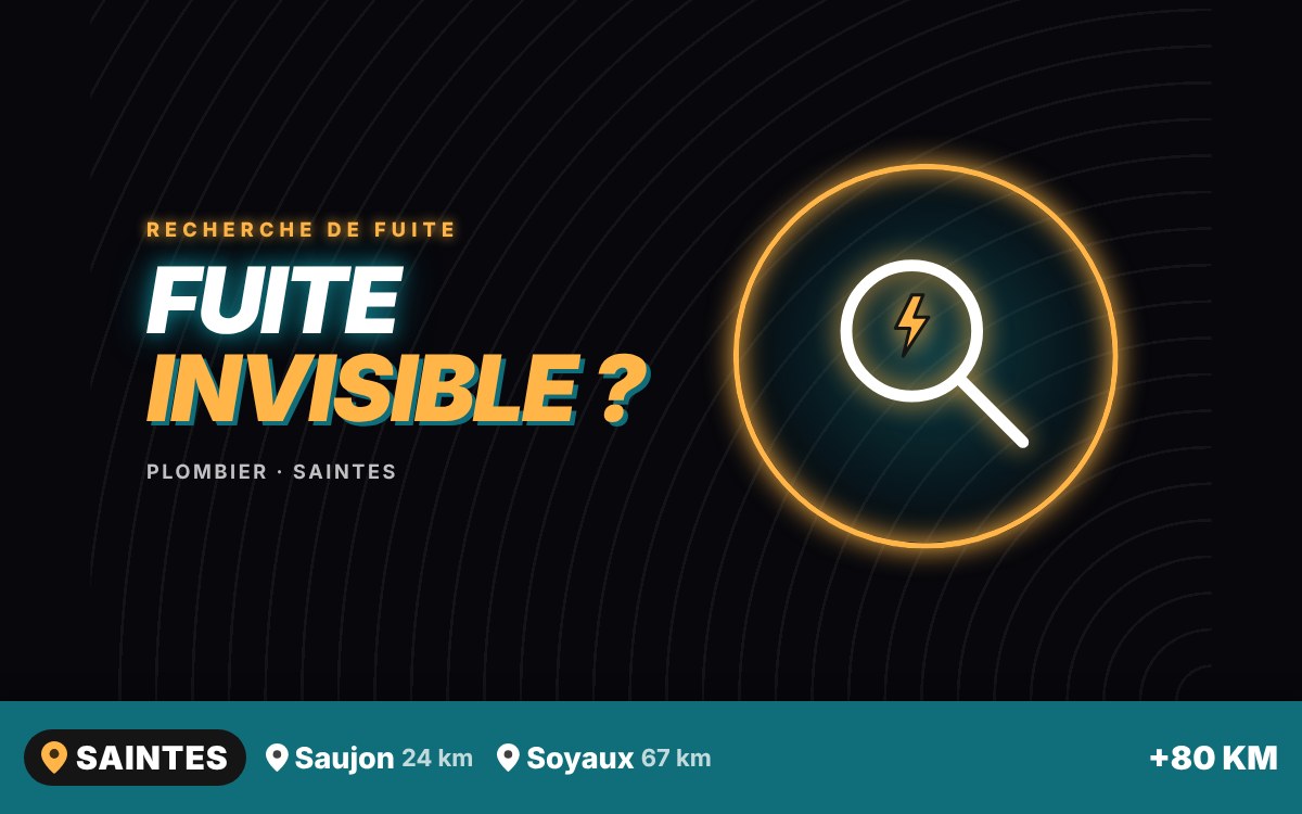 Notre équipe va rechercher votre fuite de façon non destructive à Angoulême