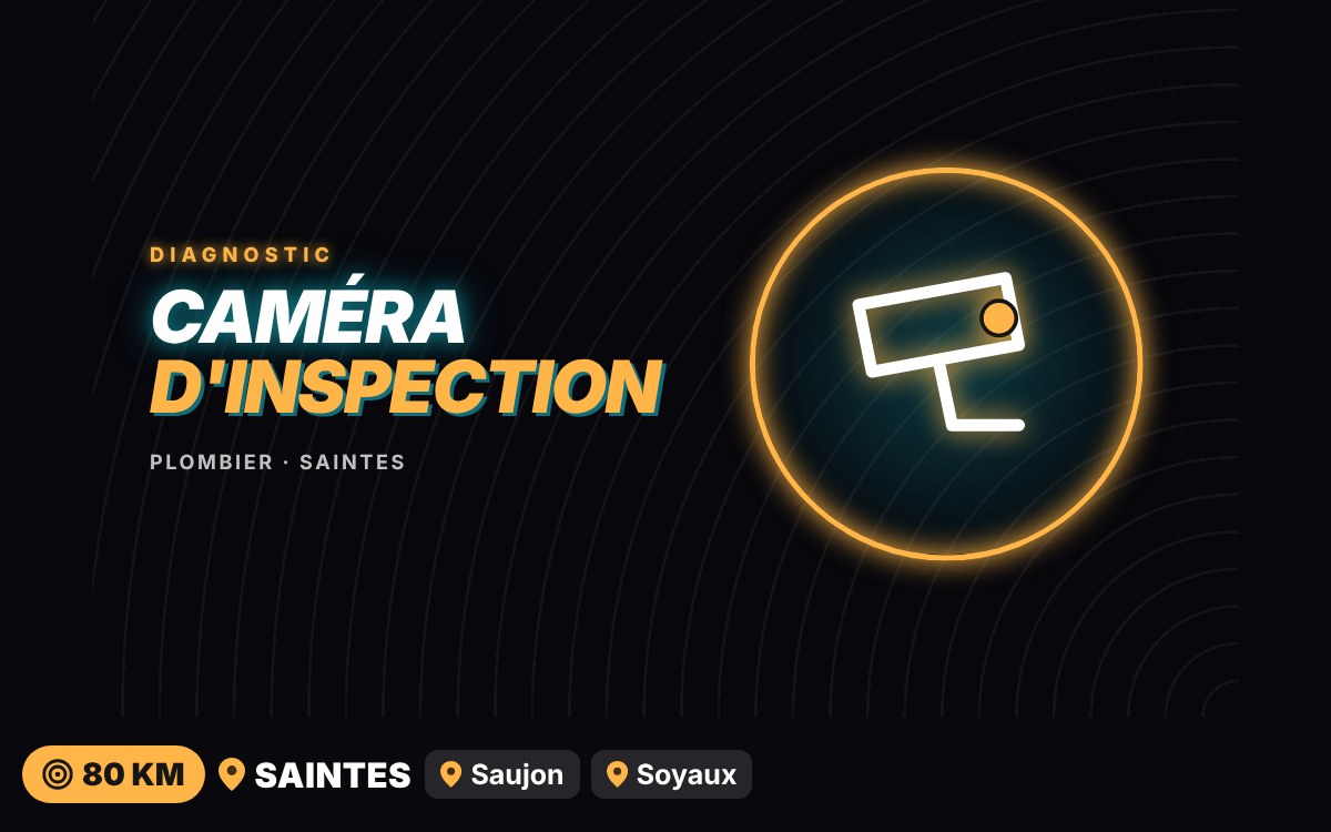 Notre équipe va inspecter vos canalisations par caméra à Angoulême