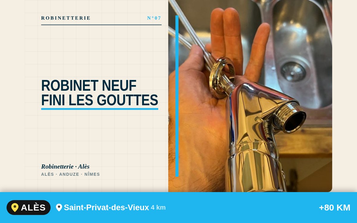Notre équipe va remplacer votre robinet ou mitigeur à Montpellier