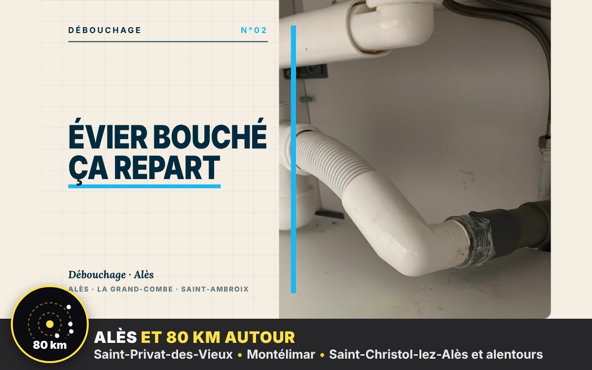 Notre équipe va déboucher votre évier, lavabo ou douche à Montpellier