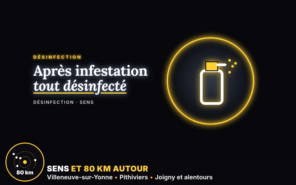 Notre équipe va désinfecter votre logement après une infestation à Orléans