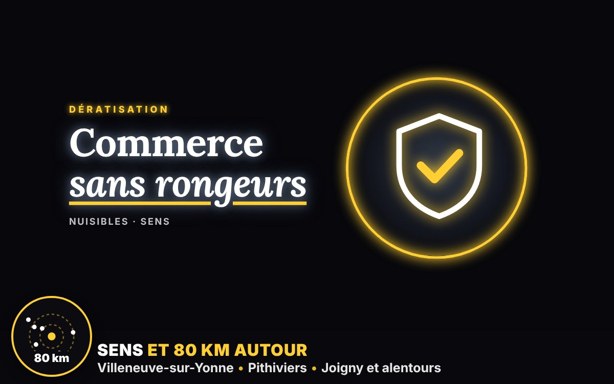 Notre équipe va dératiser votre restaurant ou votre commerce à Sens