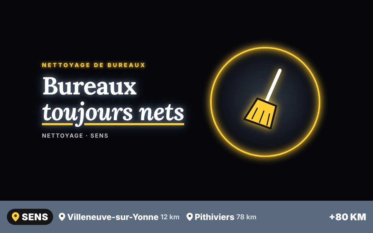 Notre équipe va assurer le nettoyage régulier de vos bureaux à Orléans