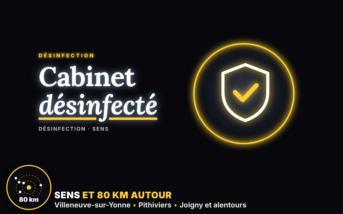 Notre équipe va désinfecter votre cabinet ou votre local professionnel à Orléans