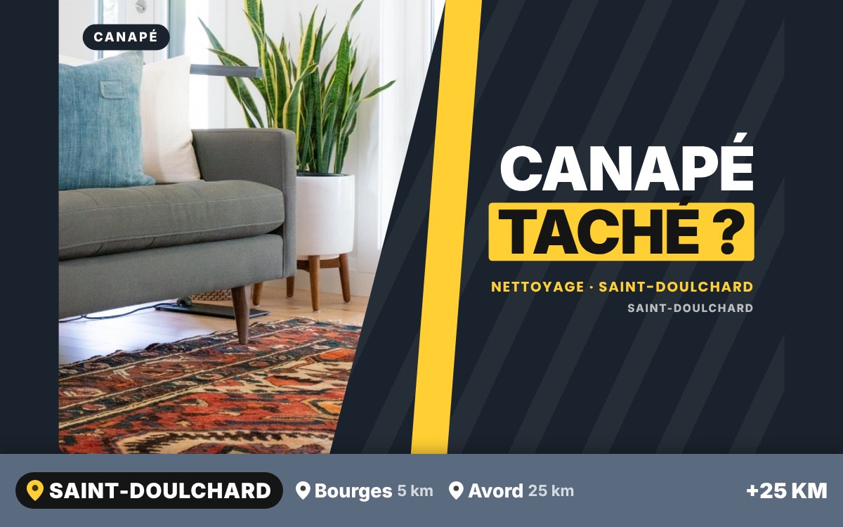 Je vais nettoyer votre canapé en tissu à Bourges