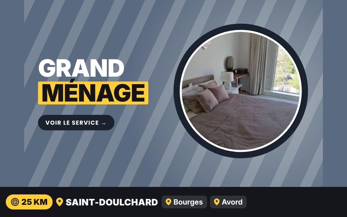 Je vais faire le grand ménage de votre logement à Bourges