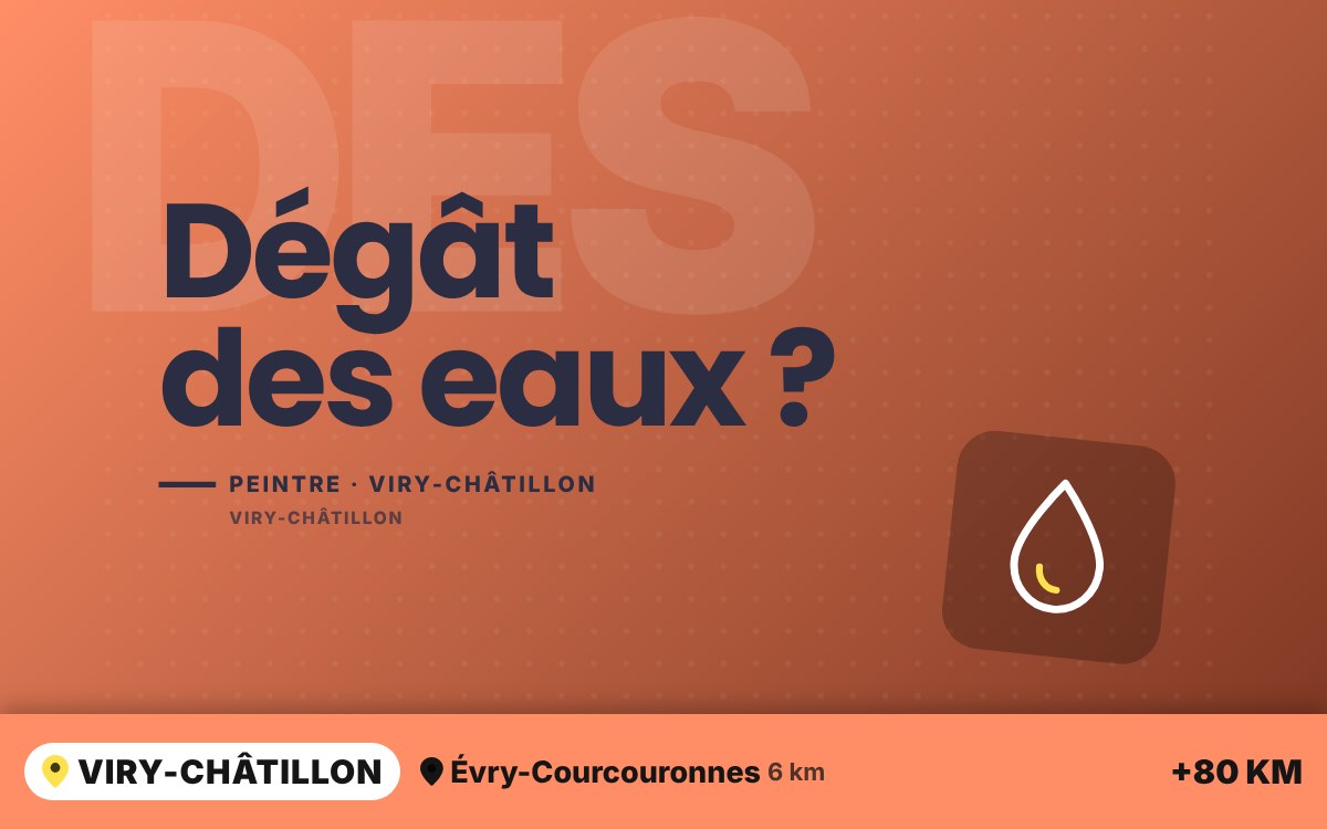 Je vais remettre votre logement en état après un dégât des eaux à Amilly