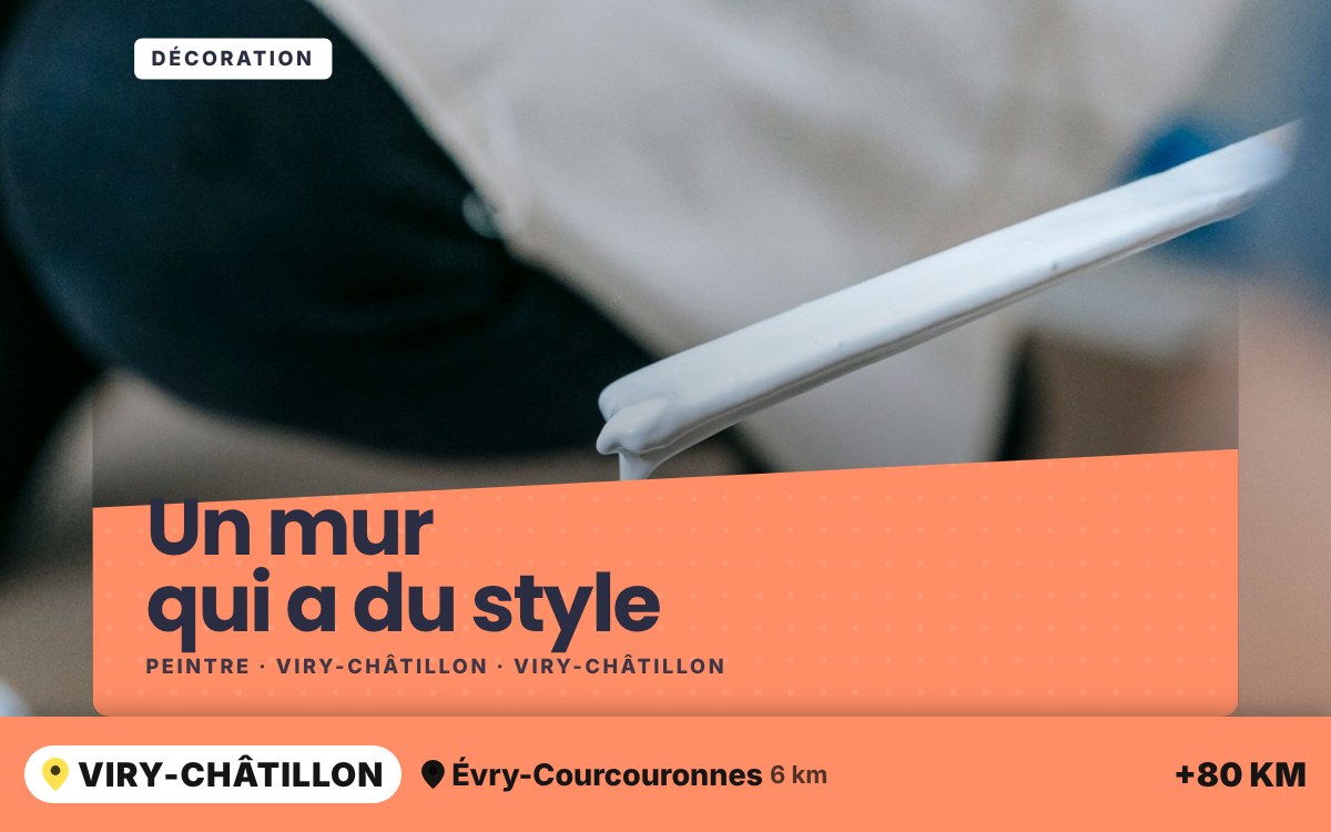 Je vais réaliser votre mur d'accent et votre peinture décorative à Amilly
