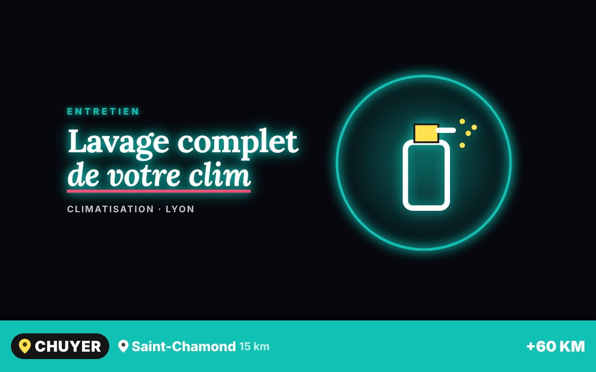 Notre équipe va laver en profondeur votre unité de climatisation à Écully