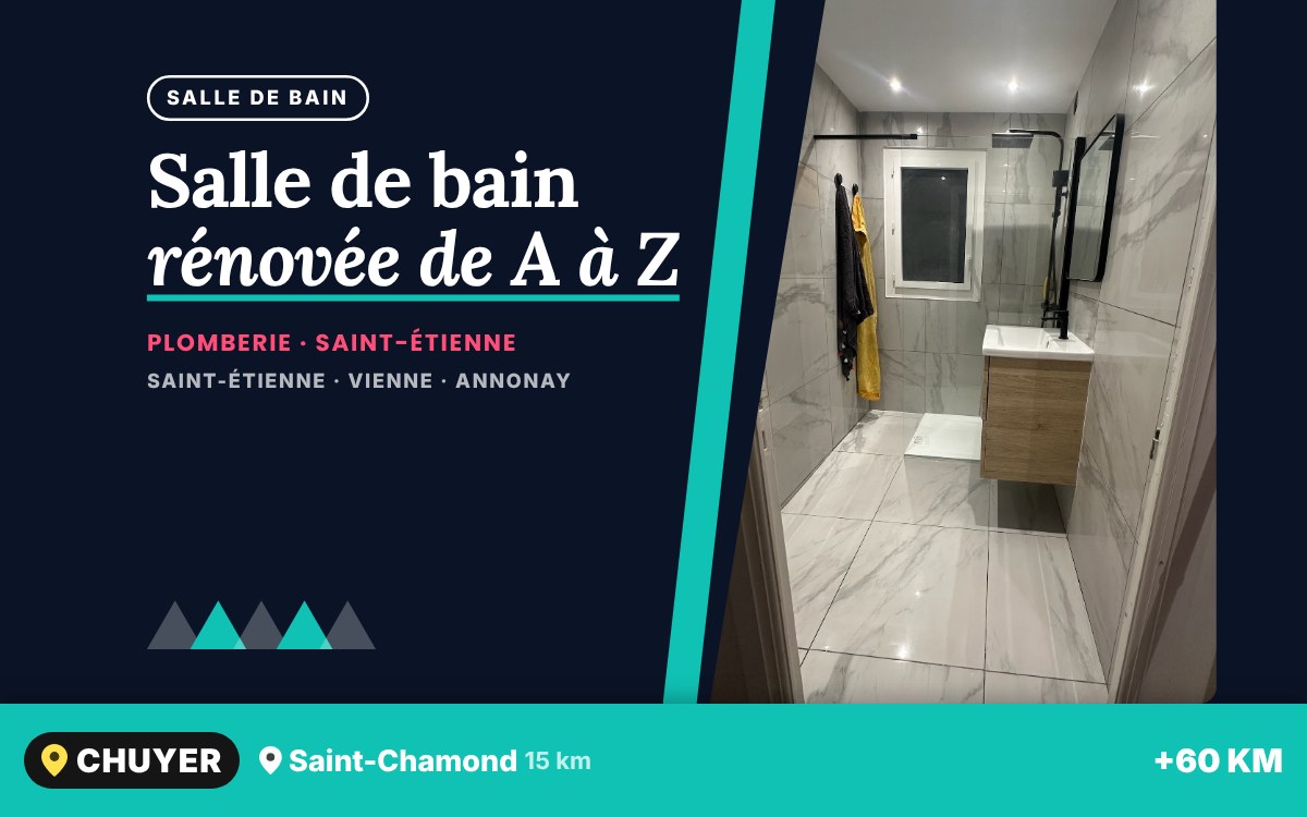 Notre équipe va rénover votre salle de bain de A à Z à Écully