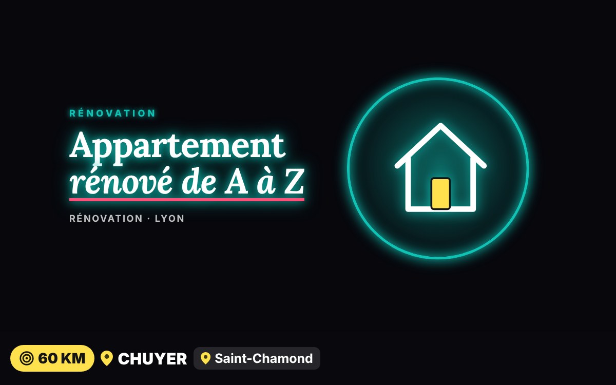 Notre équipe va rénover votre appartement de A à Z à Écully