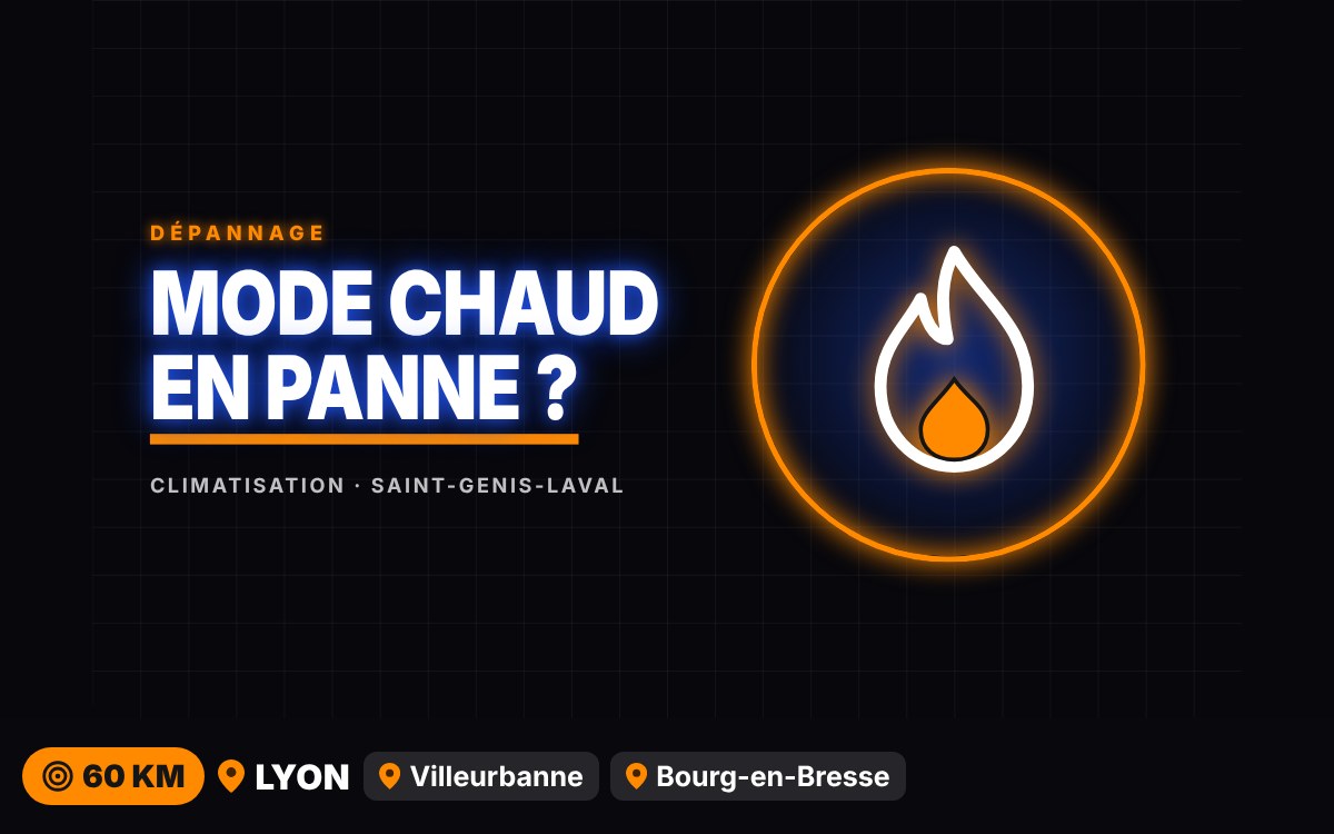 Je vais réparer votre clim réversible qui ne chauffe plus à Écully