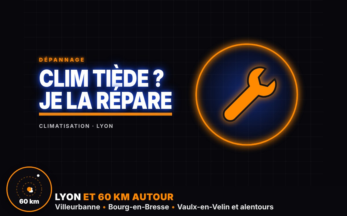 Je vais dépanner votre climatisation qui ne refroidit plus à Écully