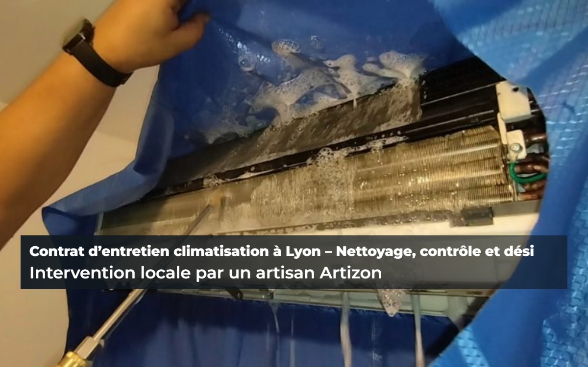 Contrat d’entretien climatisation à Lyon – Nettoyage, contrôle et désinfection à Écoche