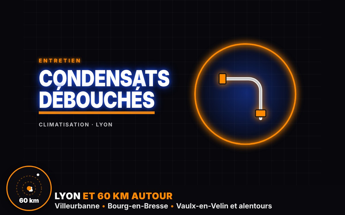 Je vais déboucher l’évacuation des condensats de votre clim à Bourg-en-Bresse