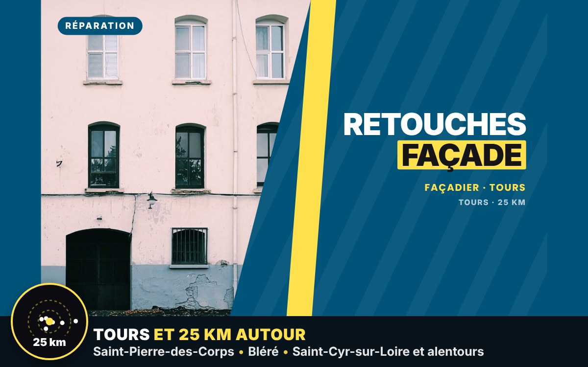 Je vais faire des retouches sur votre façade à Tours