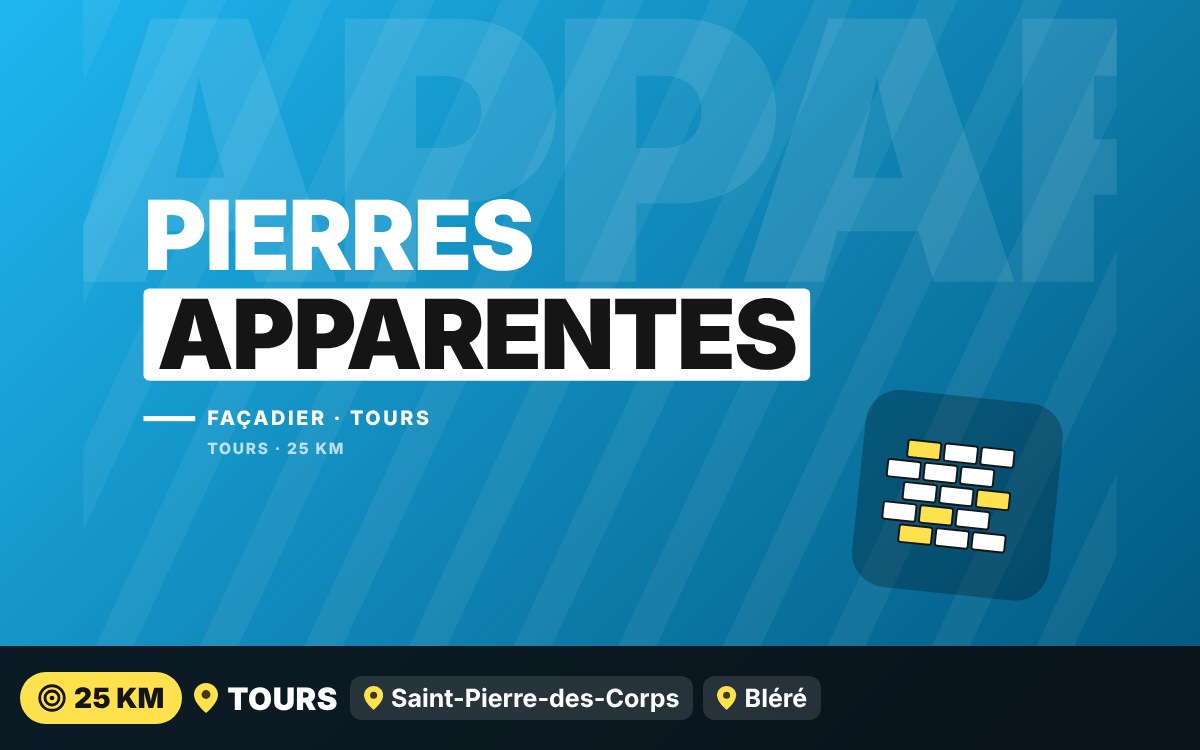 Je vais remettre en valeur vos pierres apparentes à Tours