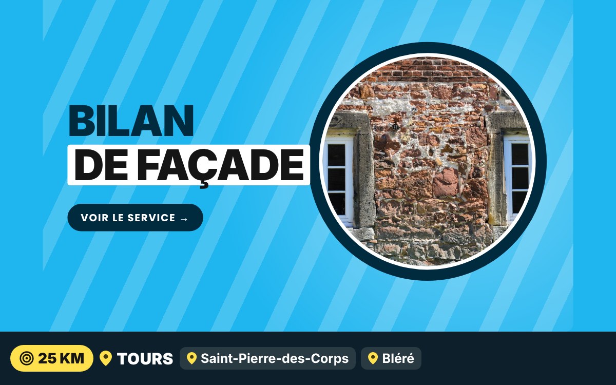Je vais faire le diagnostic de votre façade à Tours