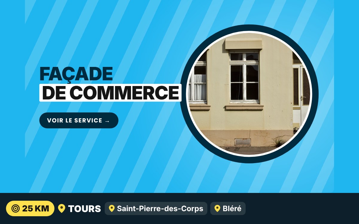 Je vais rénover la façade de votre immeuble ou commerce à Tours