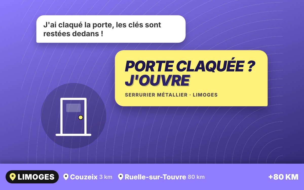 Je vais ouvrir votre porte claquée à Angoulême
