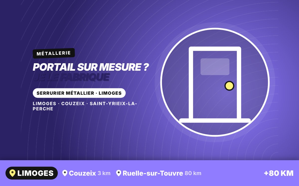 Je vais fabriquer votre portail en métal sur mesure à Angoulême
