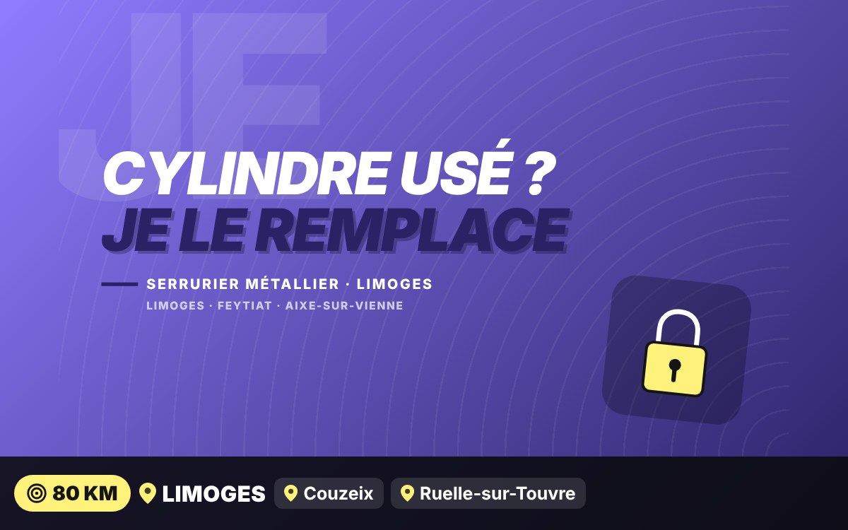 Je vais changer le cylindre de votre porte d'entrée à Angoulême